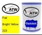 Preview: Fiat, Bright Yellow, 223: 500ml Lackdose, von ATW Autoteile West.